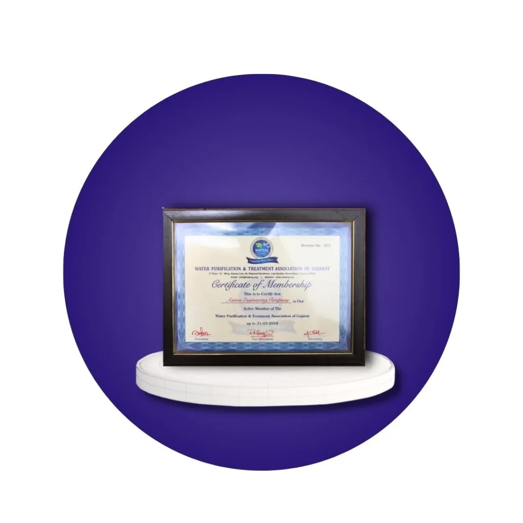 WPTA Gujarat Membership Certificate