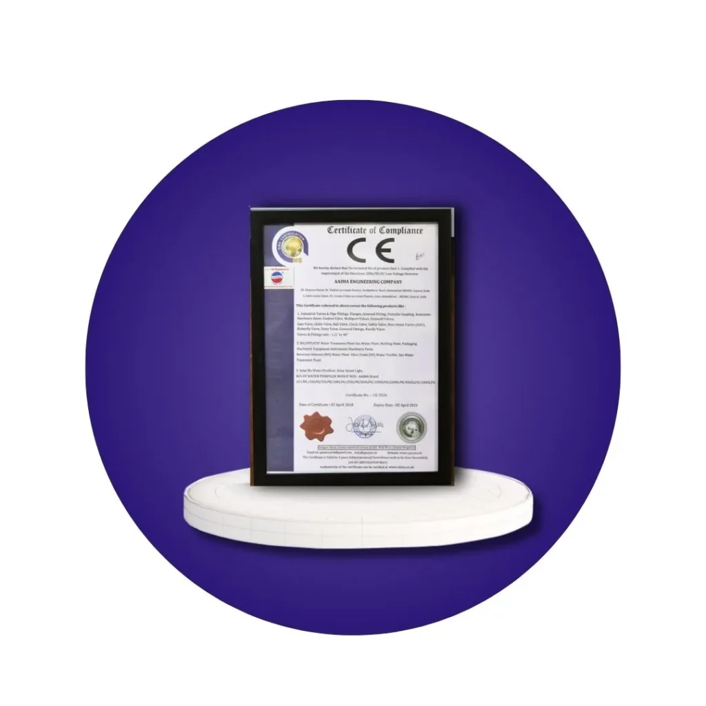 CE Certificate of Compliance