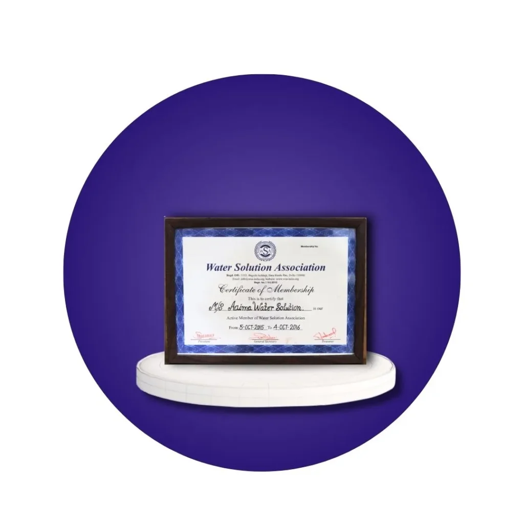 WSA Membership Certificate