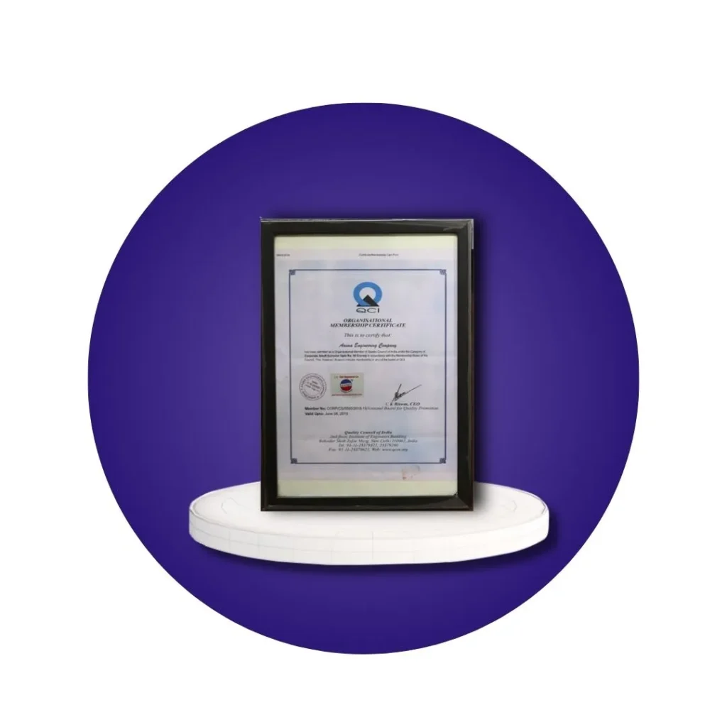 QCI Membership Certificate