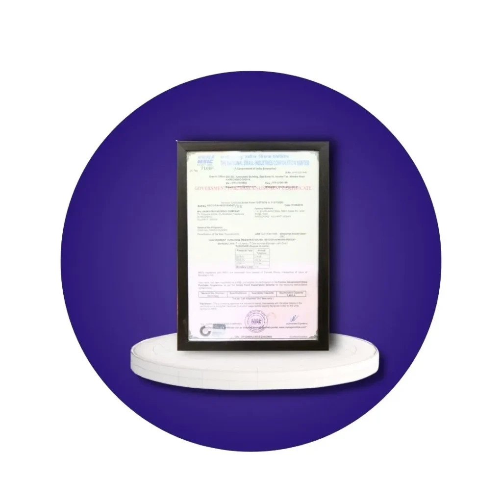NSIC Government Procurement Certificate