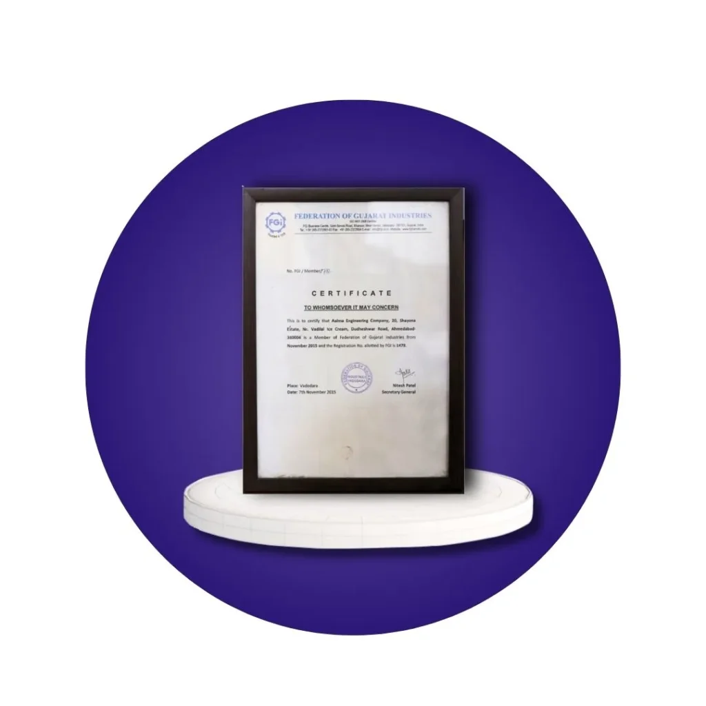 FGI Membership Certificate